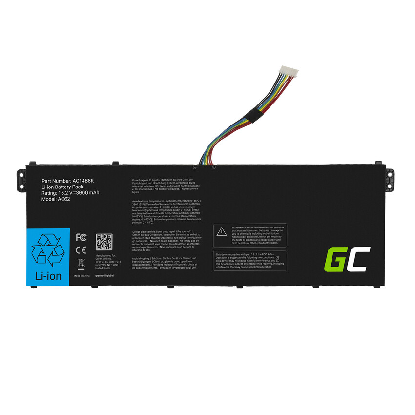 Green Cell baterija AC14B3K AC14B8K za Acer Aspire 5 A515 A517 R15 R5-571T Spin 3 SP315-51 SP513-51 Swift 3 SF314-52 (AC62)
