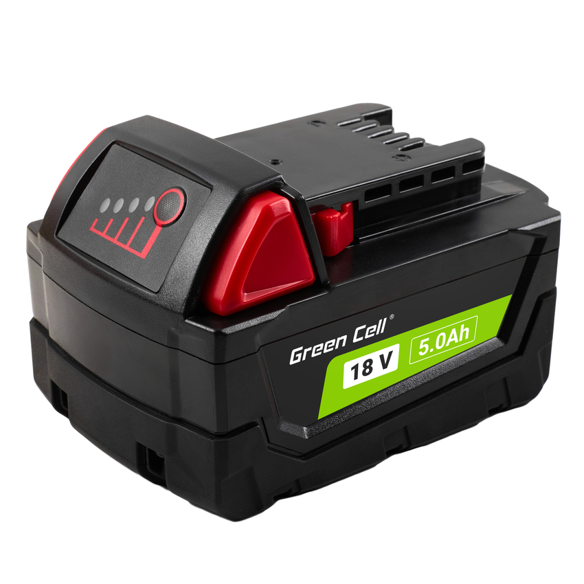 Green Cell baterija za Milwaukee M18 18V 5Ah nadomestna baterija M18 B5 4932430483 (PTML18V5)